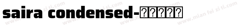 saira condensed字体转换